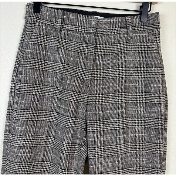 H&M Women's Plaid Work Pants Trousers Size 6 - Picture 2 of 9